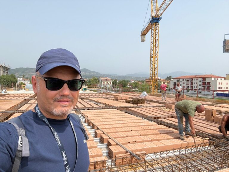 Construction site of the new nursery school in via Lucania, Pontecagnano Faiano (SA)